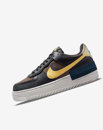 Nike Air Force 1 Shadow Verdes Blancos Dorados | MX 4917